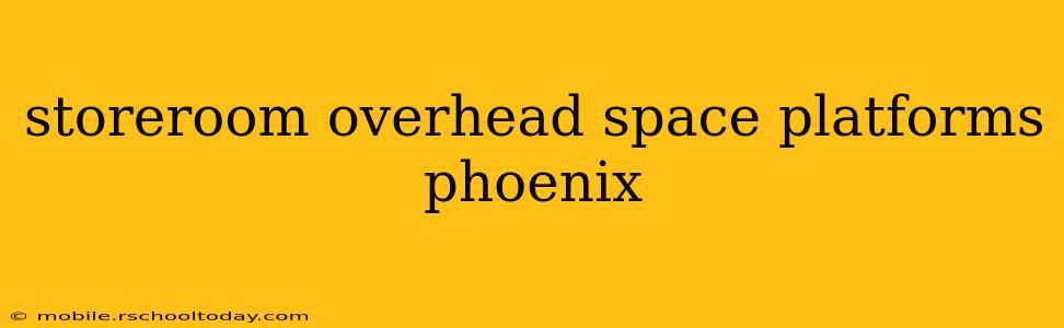 storeroom overhead space platforms phoenix