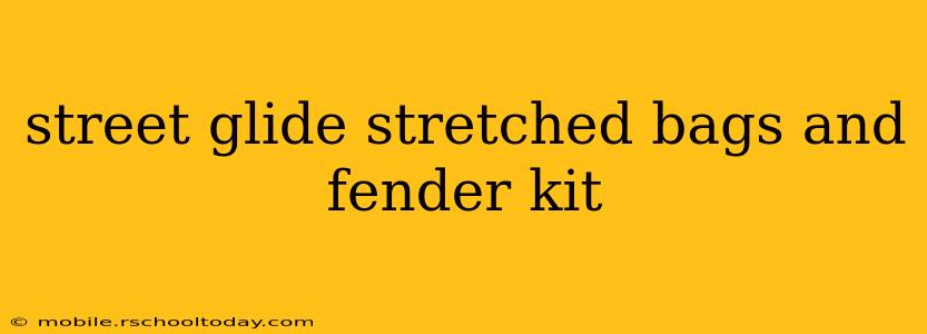 street glide stretched bags and fender kit
