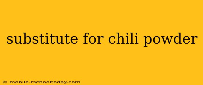 substitute for chili powder