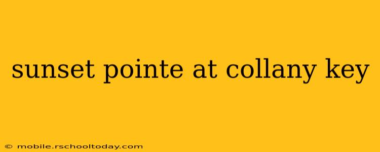 sunset pointe at collany key