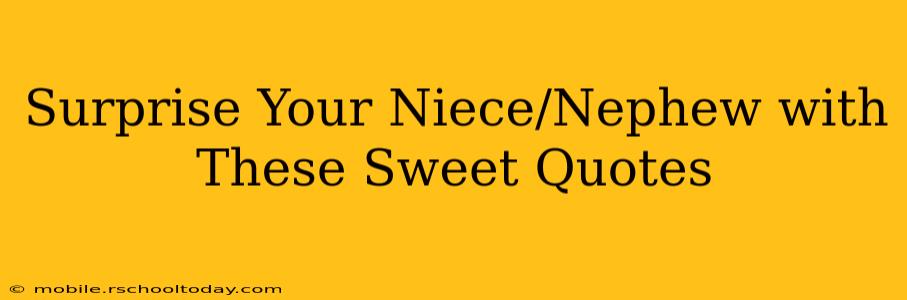 Surprise Your Niece/Nephew with These Sweet Quotes