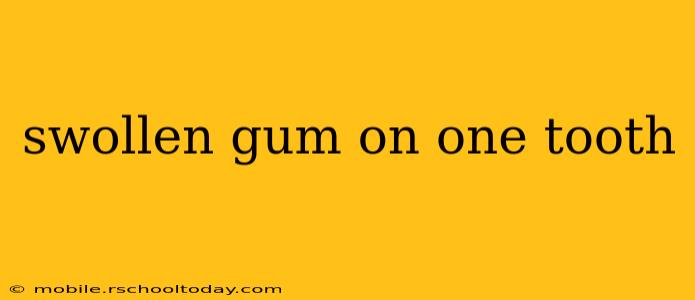 swollen gum on one tooth