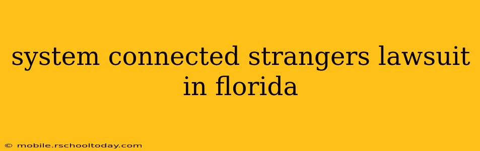 system connected strangers lawsuit in florida