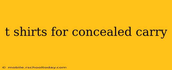 t shirts for concealed carry