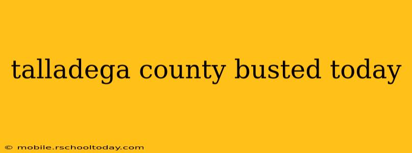 talladega county busted today