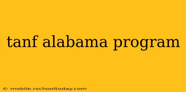 tanf alabama program