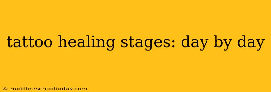 tattoo healing stages: day by day