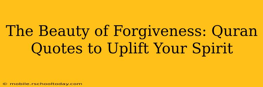 The Beauty of Forgiveness: Quran Quotes to Uplift Your Spirit