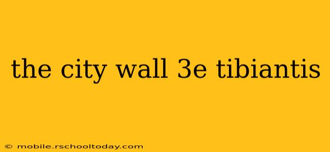 the city wall 3e tibiantis