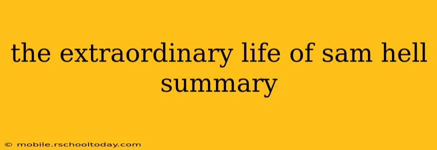 the extraordinary life of sam hell summary