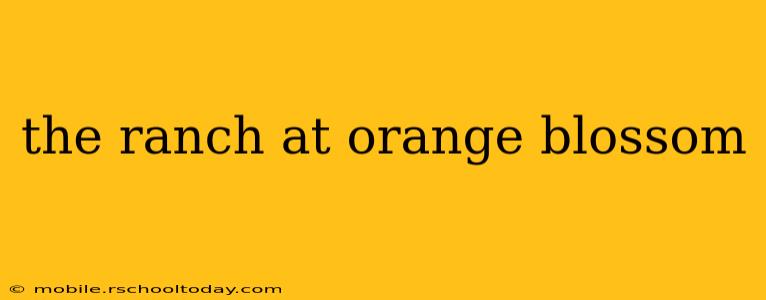the ranch at orange blossom