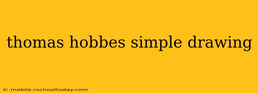 thomas hobbes simple drawing