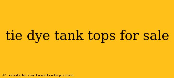 tie dye tank tops for sale