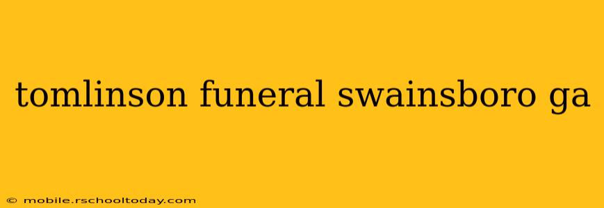 tomlinson funeral swainsboro ga