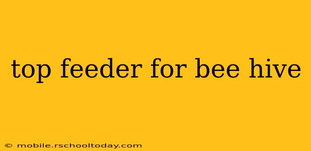top feeder for bee hive