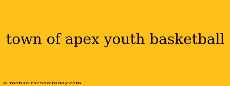 town of apex youth basketball