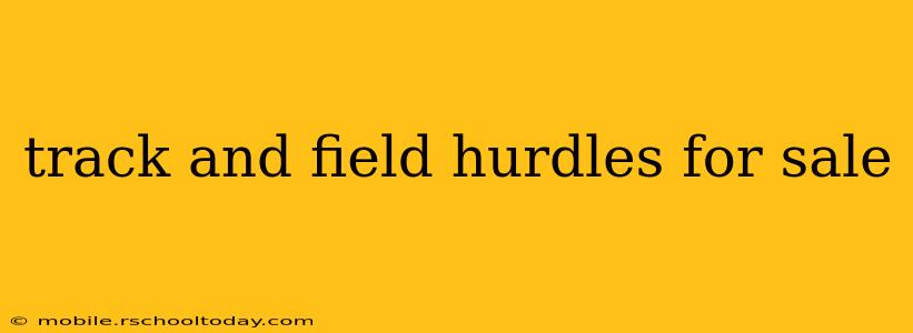 track and field hurdles for sale