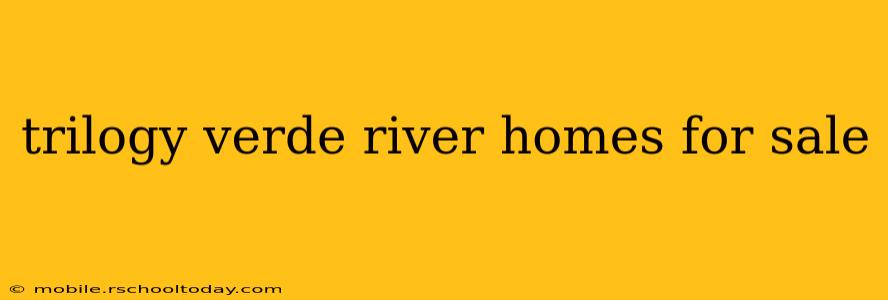 trilogy verde river homes for sale