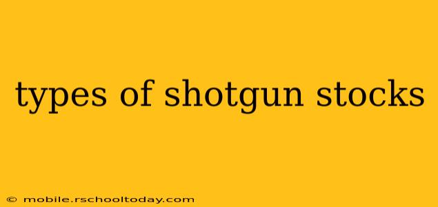 types of shotgun stocks