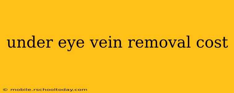 under eye vein removal cost