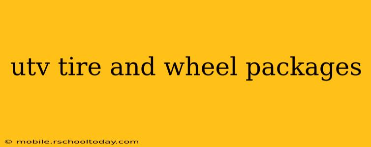 utv tire and wheel packages