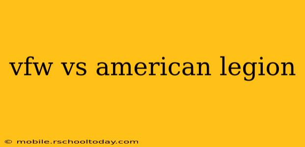 vfw vs american legion