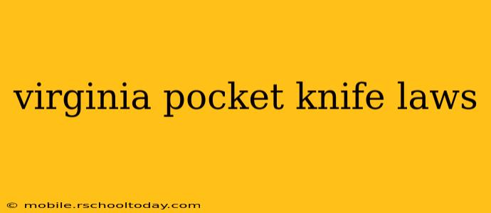 virginia pocket knife laws