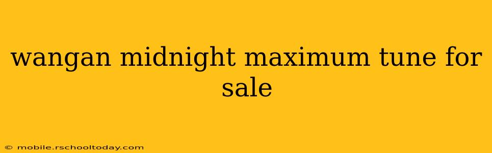 wangan midnight maximum tune for sale