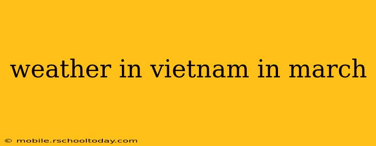 weather in vietnam in march