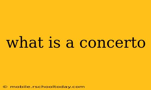 what is a concerto