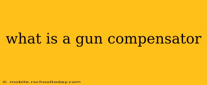 what is a gun compensator