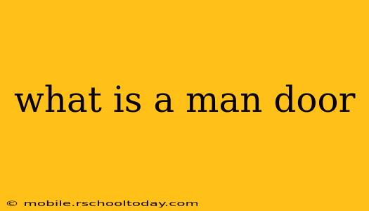 what is a man door