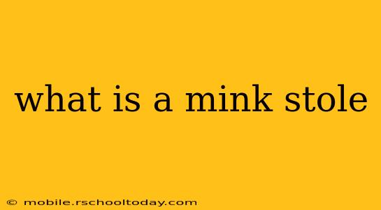 what is a mink stole