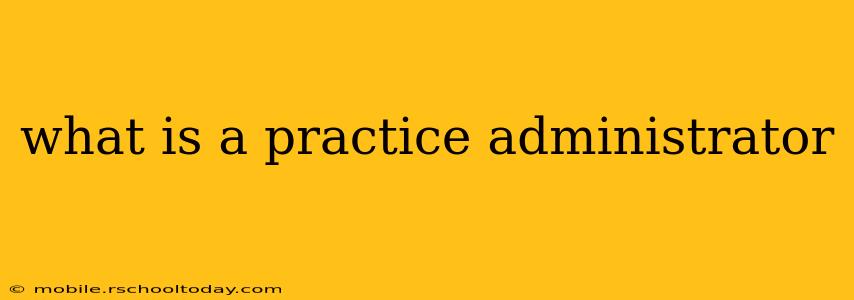 what is a practice administrator