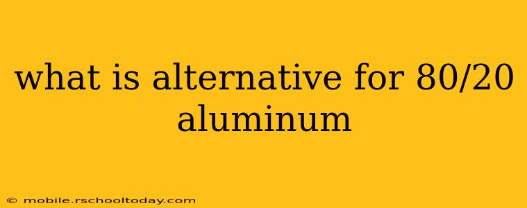 what is alternative for 80/20 aluminum