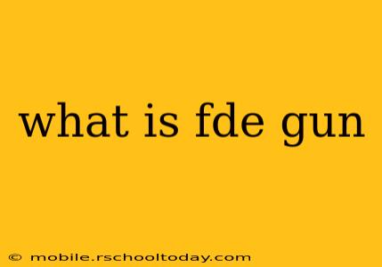 what is fde gun