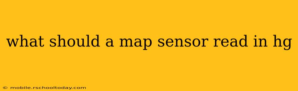what should a map sensor read in hg