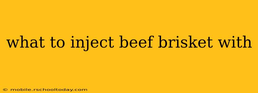 what to inject beef brisket with