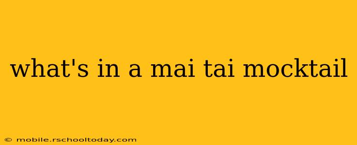 what's in a mai tai mocktail