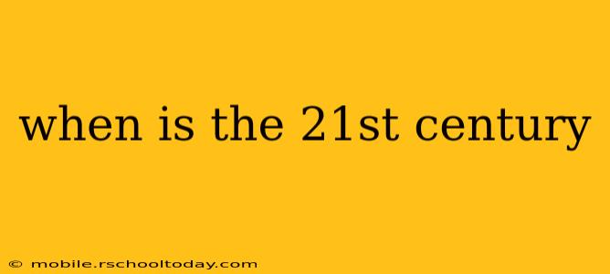 when is the 21st century