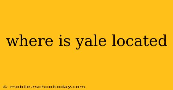 where is yale located