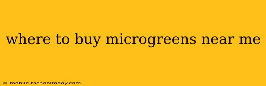 where to buy microgreens near me