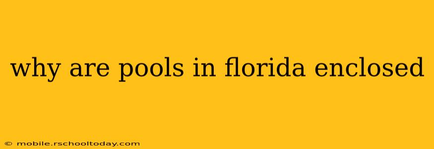 why are pools in florida enclosed