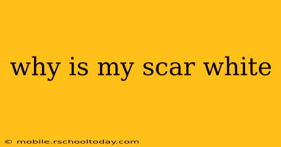 why is my scar white