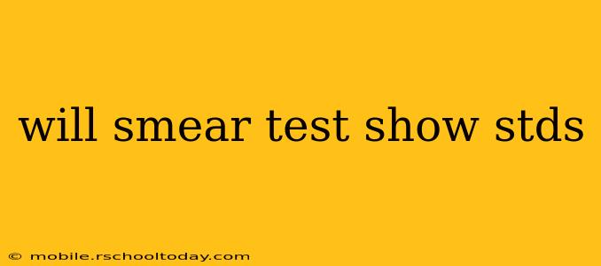 will smear test show stds