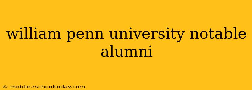 william penn university notable alumni