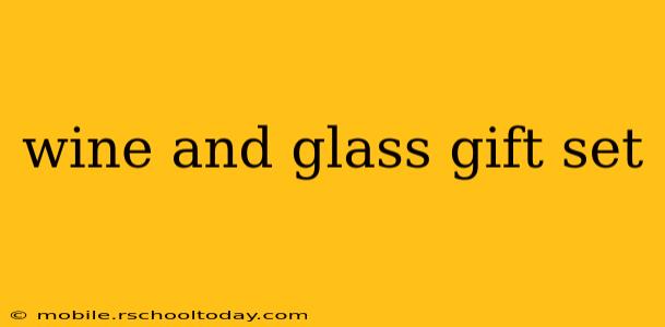 wine and glass gift set