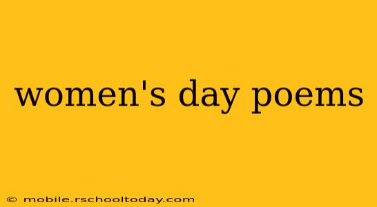 women's day poems