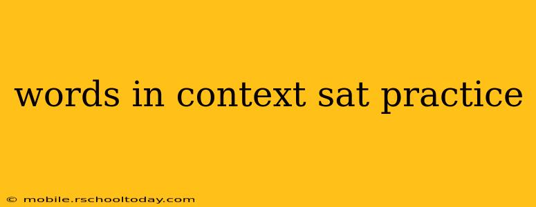 words in context sat practice