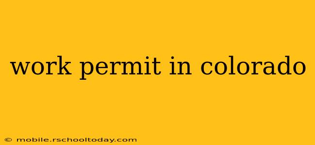 work permit in colorado